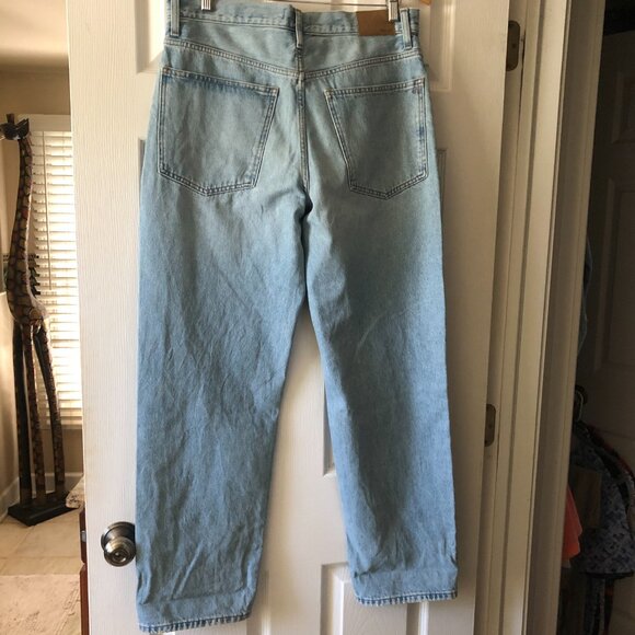 NWOT: Madewell Baggy Straight Jeans in Paxton Wash: Button-Front Size 30 x 31.5 - Picture 6 of 11